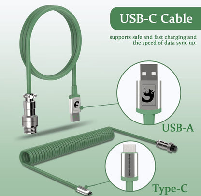 Gray  Type C Cable, Charging Cable, Data Transfer Cable For Mobile Phone, Keyboard