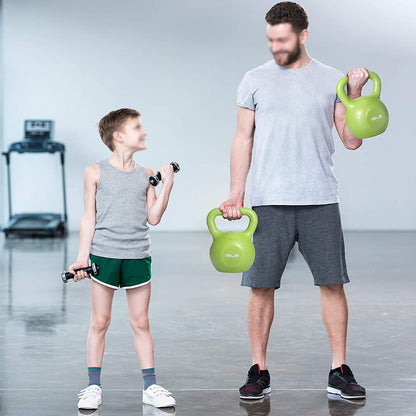 5lbs Kettlebell Set, Strength Training Kettlebells Weight Set For Women, Vinyl Coated Kettle Bell For Home Gym Workout Weight Lifting Equipment, Comfortable Grip Wide Handle Weights