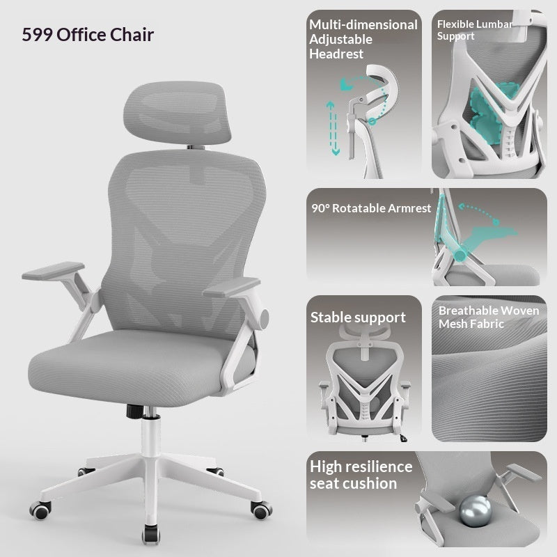 Office Computer Chair Ergonomic Office Chair Comfortable Home Chair For Long Hours At A Desk Student Desk Chair