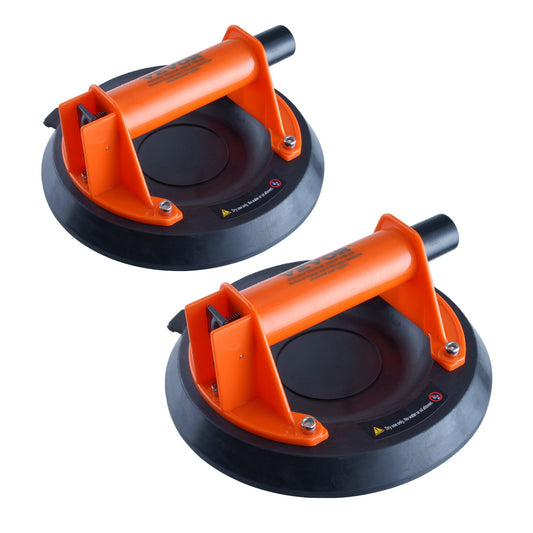 Glass Suction Cup, 20.3 Cm 2 Pack 279 Kg Load Capacity, Vacuum Suction Cup With ABS Handle And Carry Box, Heavy Duty Industrial Suction Cup Lifter Tool For Glass, Granite, Tile, Metal, Wood Lifting