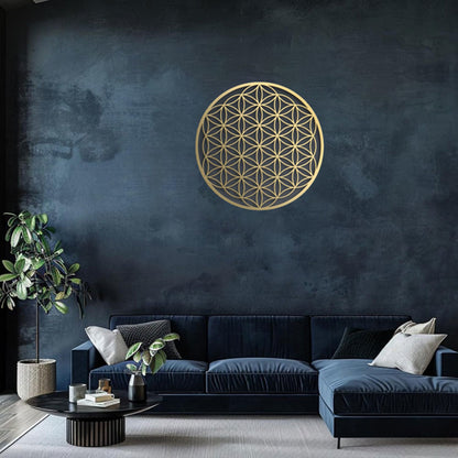 CIFbuy Integrated Lotus Aluminum Wall Art Floral Home Decor For Living Room Bedroom Above Sofa Wall Decorations (TikTok, Temu Pick-up Service)