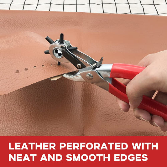 Multi Functional Industrial Manual Belt Punching Pliers, Leather Paper Punching Machine, Metal Clip