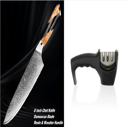 Damascus Steel Chef Knife Kitchen Professional Knives