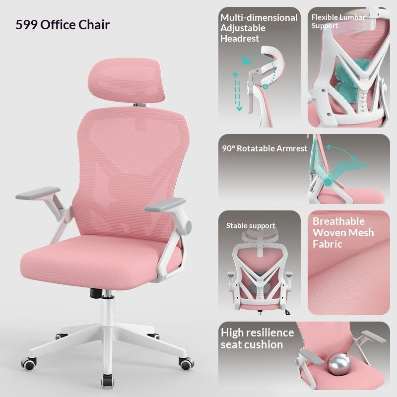 Office Computer Chair Ergonomic Office Chair Comfortable Home Chair For Long Hours At A Desk Student Desk Chair
