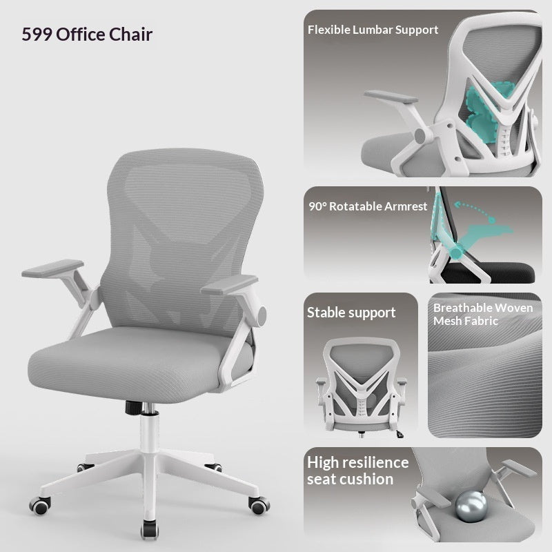 Office Computer Chair Ergonomic Office Chair Comfortable Home Chair For Long Hours At A Desk Student Desk Chair