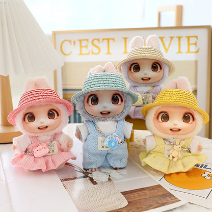 5PCS-Set Cute Hat Shoes Doll Clothes Outfit Set For LABUBU 15CM-17CM Doll, Adorable Dress Up Accessories For Doll - Dolls Not Included