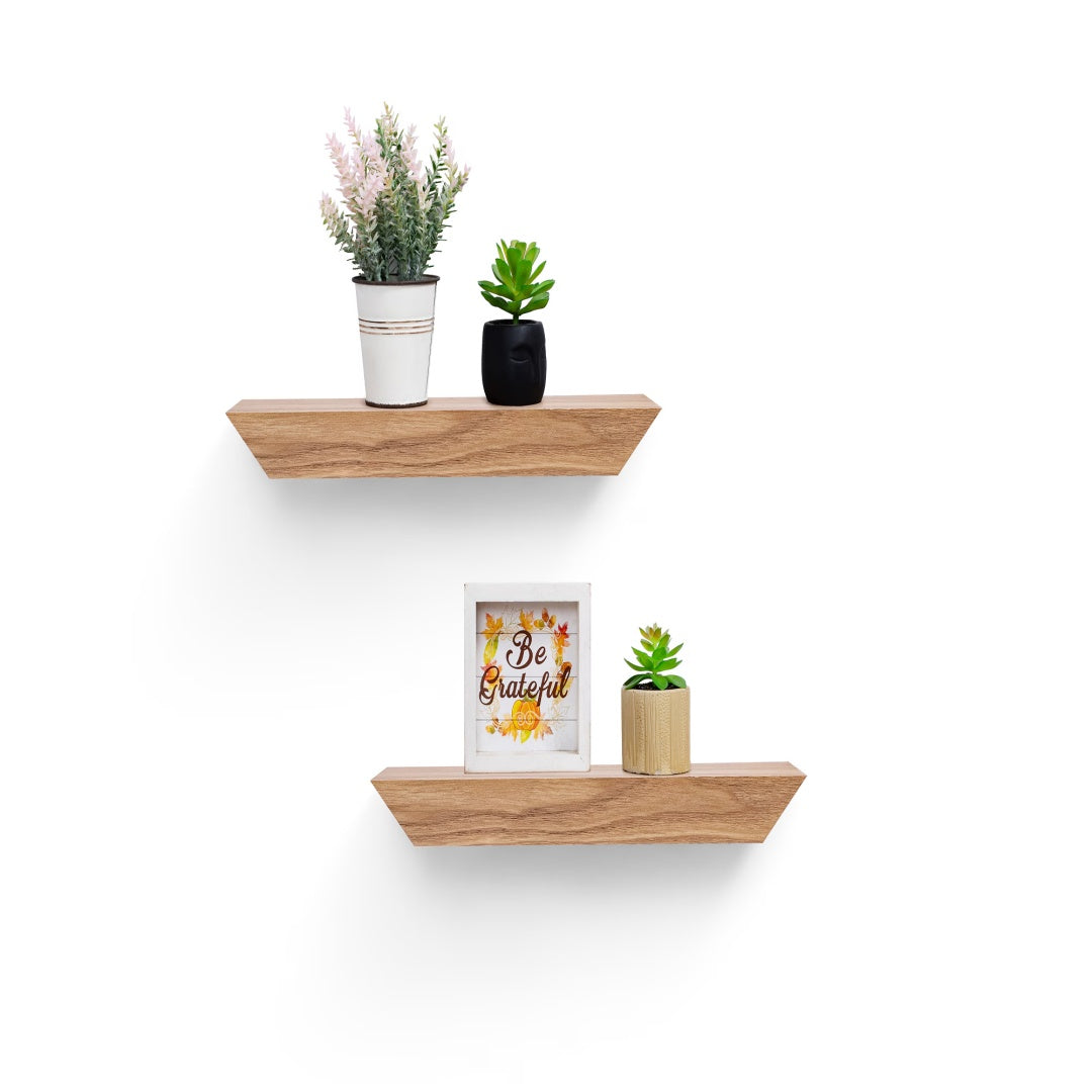 Floating Shelves  11.81 Wall Mounted Wood Shelves For Bathroom, Bedroom, Living Room, Kitchen, Hanging Shelf For Books Storage Decor With Invisible Brackets, Maple