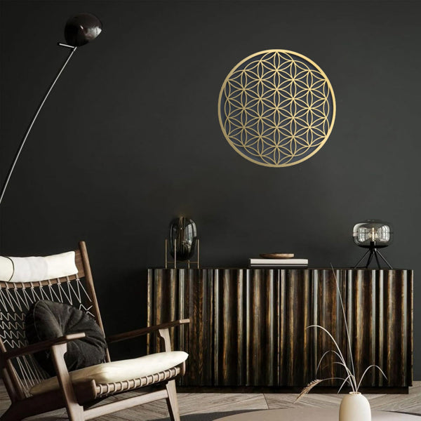 CIFbuy Integrated Lotus Aluminum Wall Art Floral Home Decor For Living Room Bedroom Above Sofa Wall Decorations (TikTok, Temu Pick-up Service)