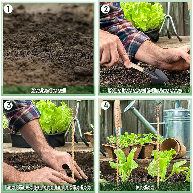 8 Pack 17inch Electroculture Plant Stakes