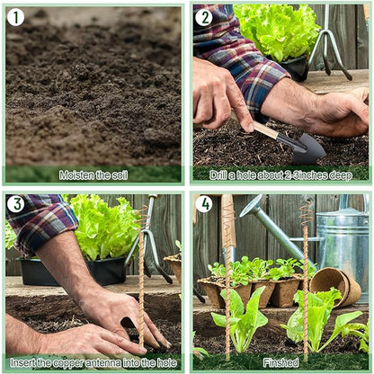 8 Pack 17inch Electroculture Plant Stakes