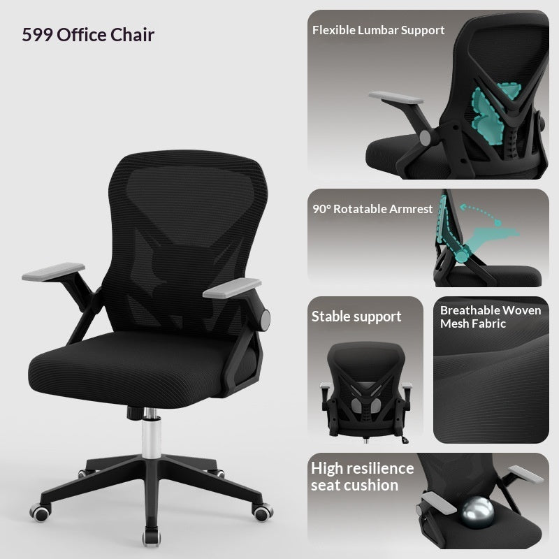 Office Computer Chair Ergonomic Office Chair Comfortable Home Chair For Long Hours At A Desk Student Desk Chair