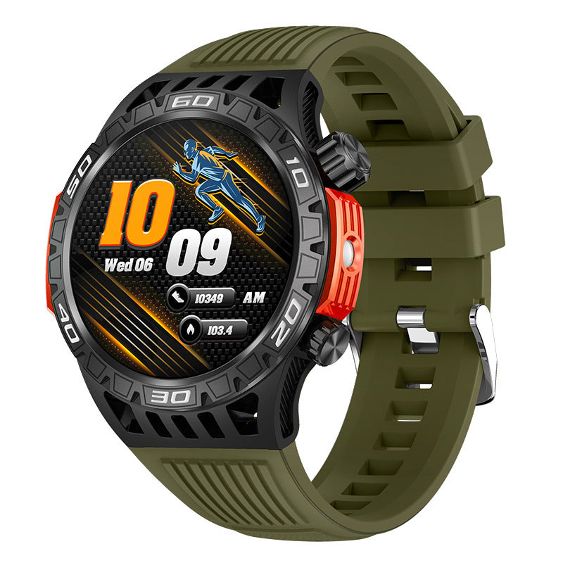 Outdoor Bluetooth Calling HT22 Compass Flashlight Heart Rate Blood Pressure More Than Sport Smart Watch