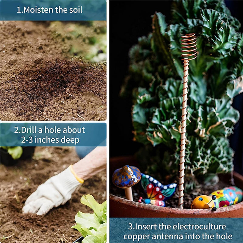 8 Pack 17inch Electroculture Plant Stakes
