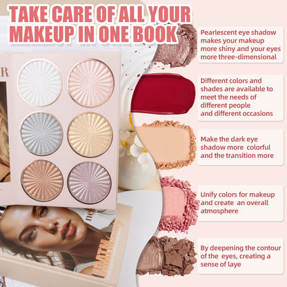 Professional Nude Makeup Palette Set, 67 Colors With Eyeshadow, Highlighter, Blush, Contour For Full Face Looks