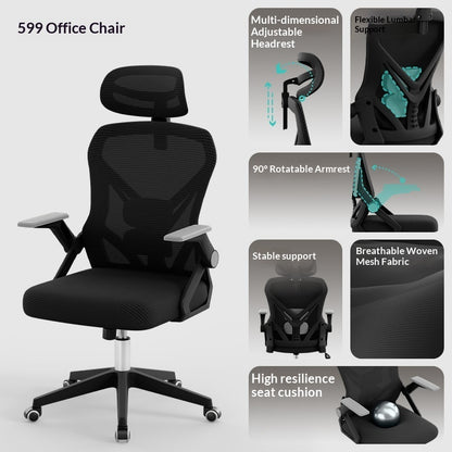 Office Computer Chair Ergonomic Office Chair Comfortable Home Chair For Long Hours At A Desk Student Desk Chair