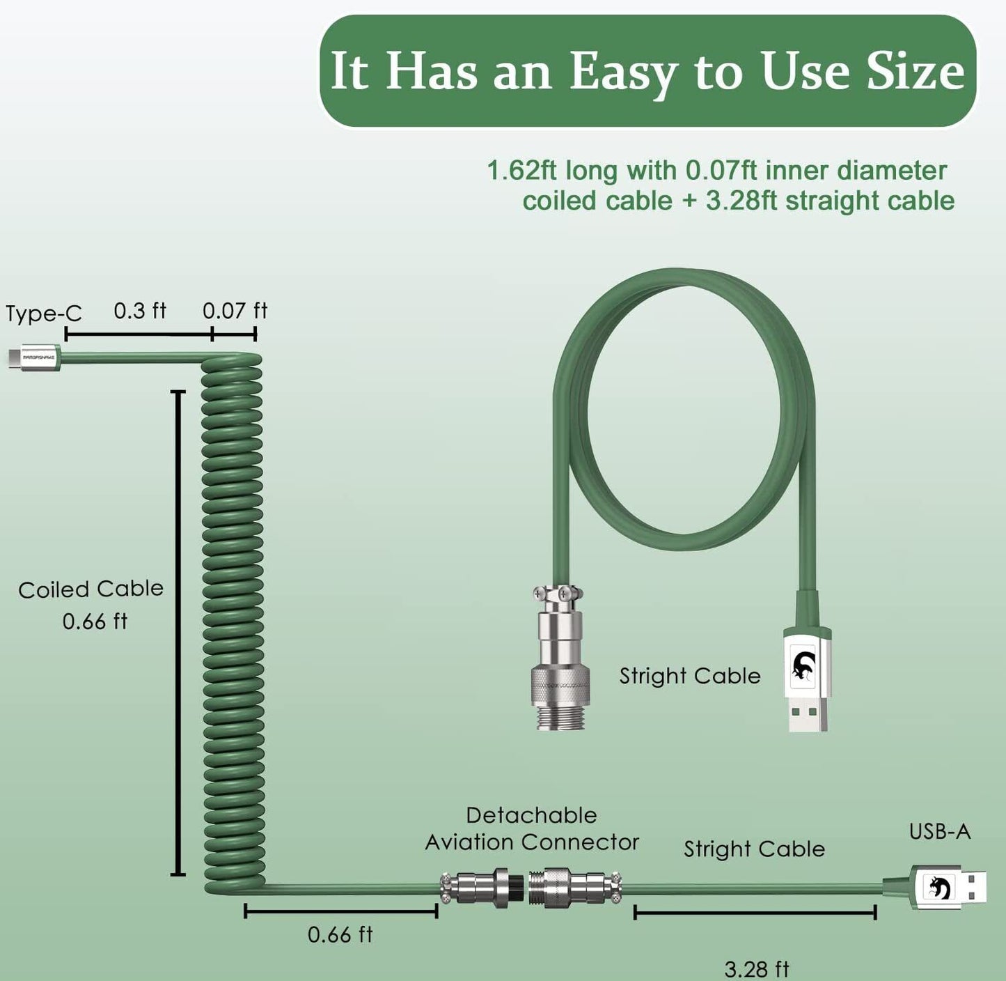 Gray  Type C Cable, Charging Cable, Data Transfer Cable For Mobile Phone, Keyboard