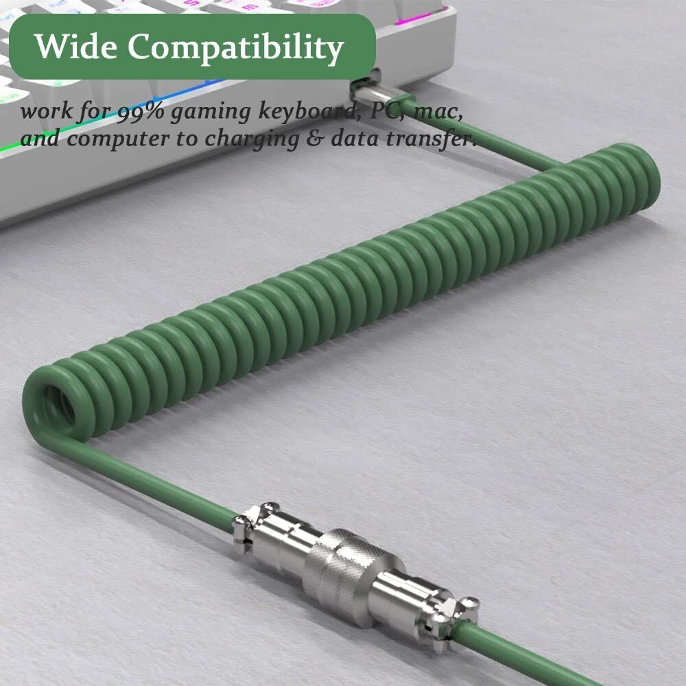 Gray  Type C Cable, Charging Cable, Data Transfer Cable For Mobile Phone, Keyboard